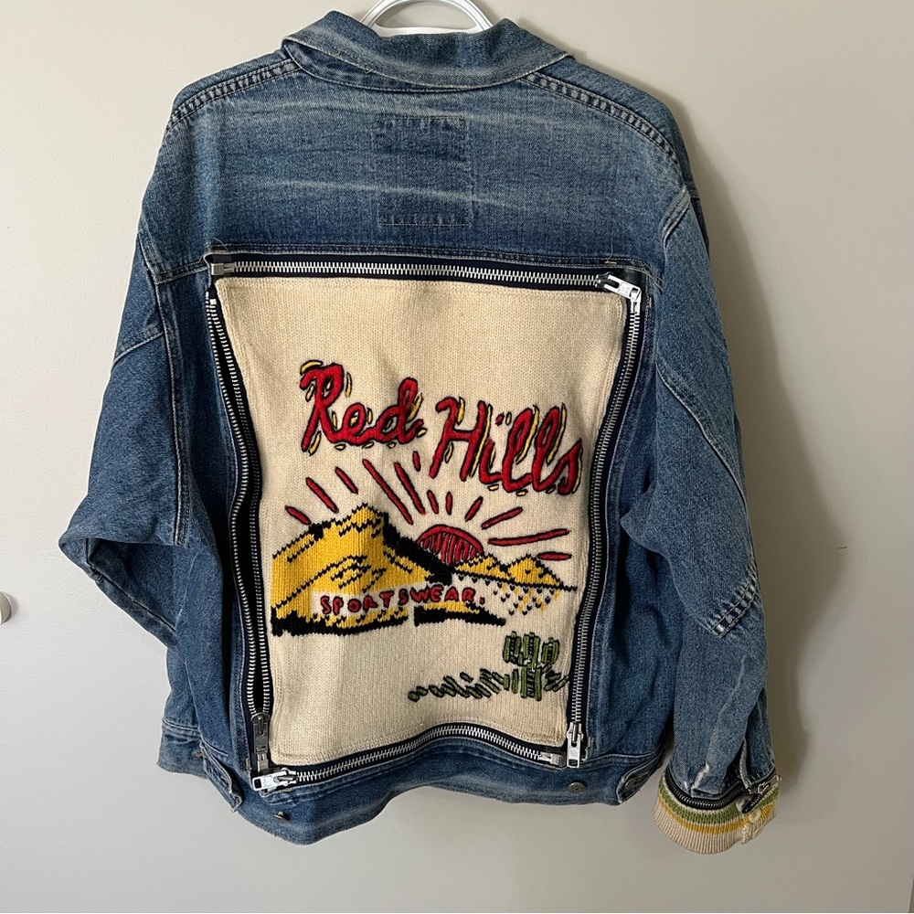 Vintage Freego Shades of Blue “Red Hills” Denim Jacket
